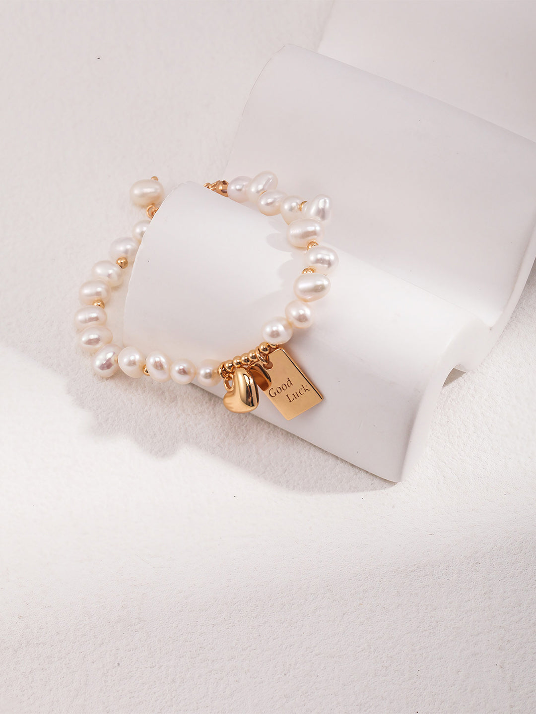 Lustrous Fortune Pearl Bracelet-Bracelets-SoulAdorne