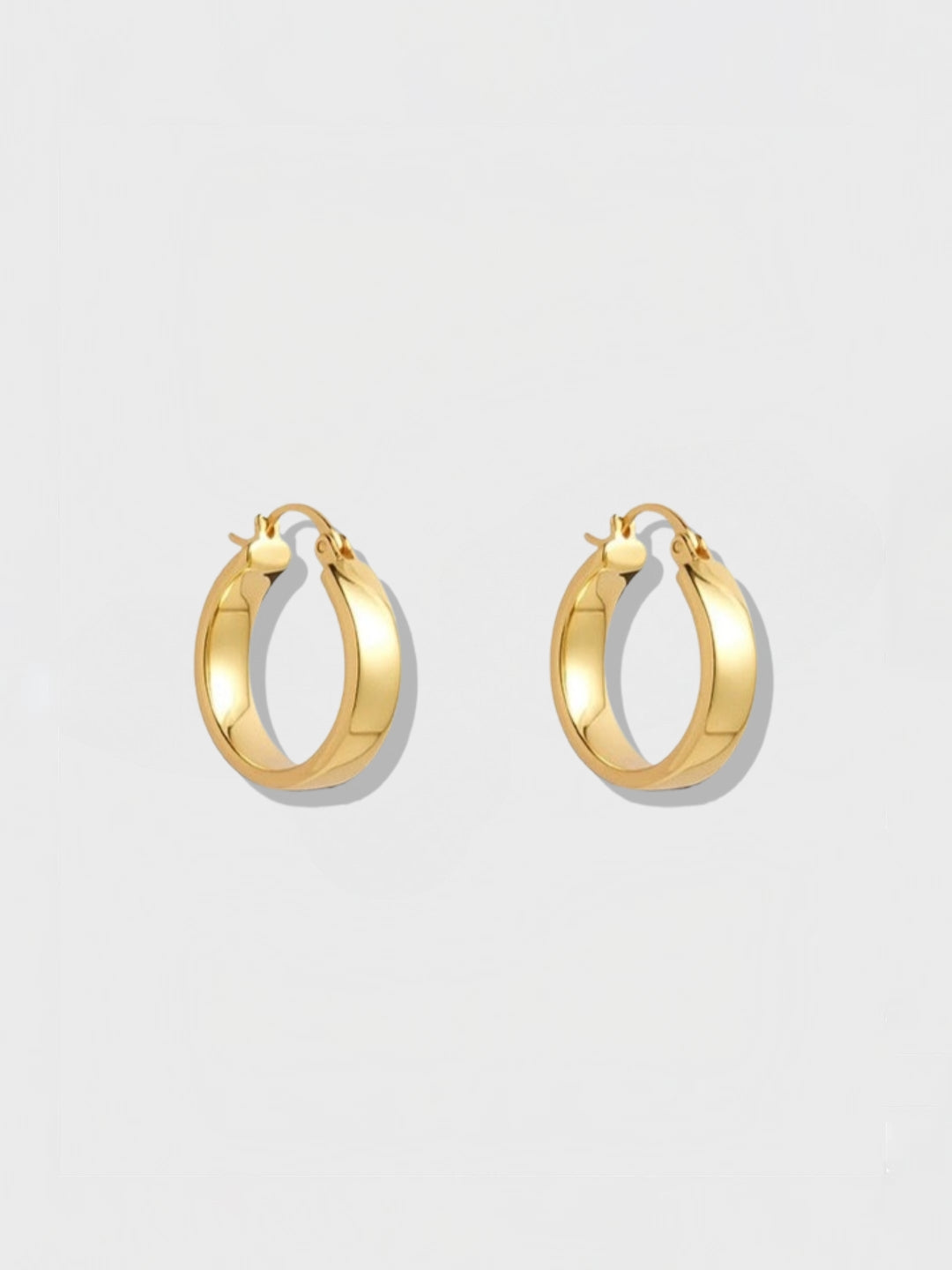 Lustrous Shine Classic Hoops-Earrings-SoulAdorne