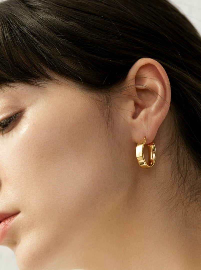 Lustrous Shine Classic Hoops-Earrings-SoulAdorne