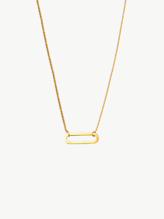 Minimalist Plate Pendant Necklace