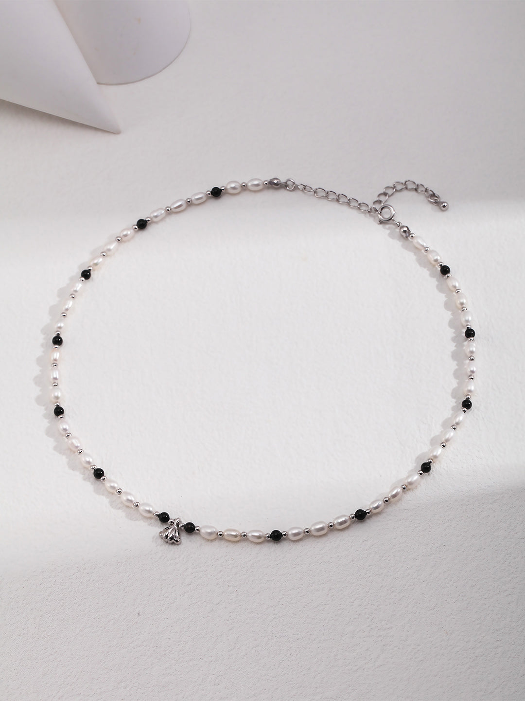 Monochrome Mystique Pearl Necklace-Necklaces-SoulAdorne