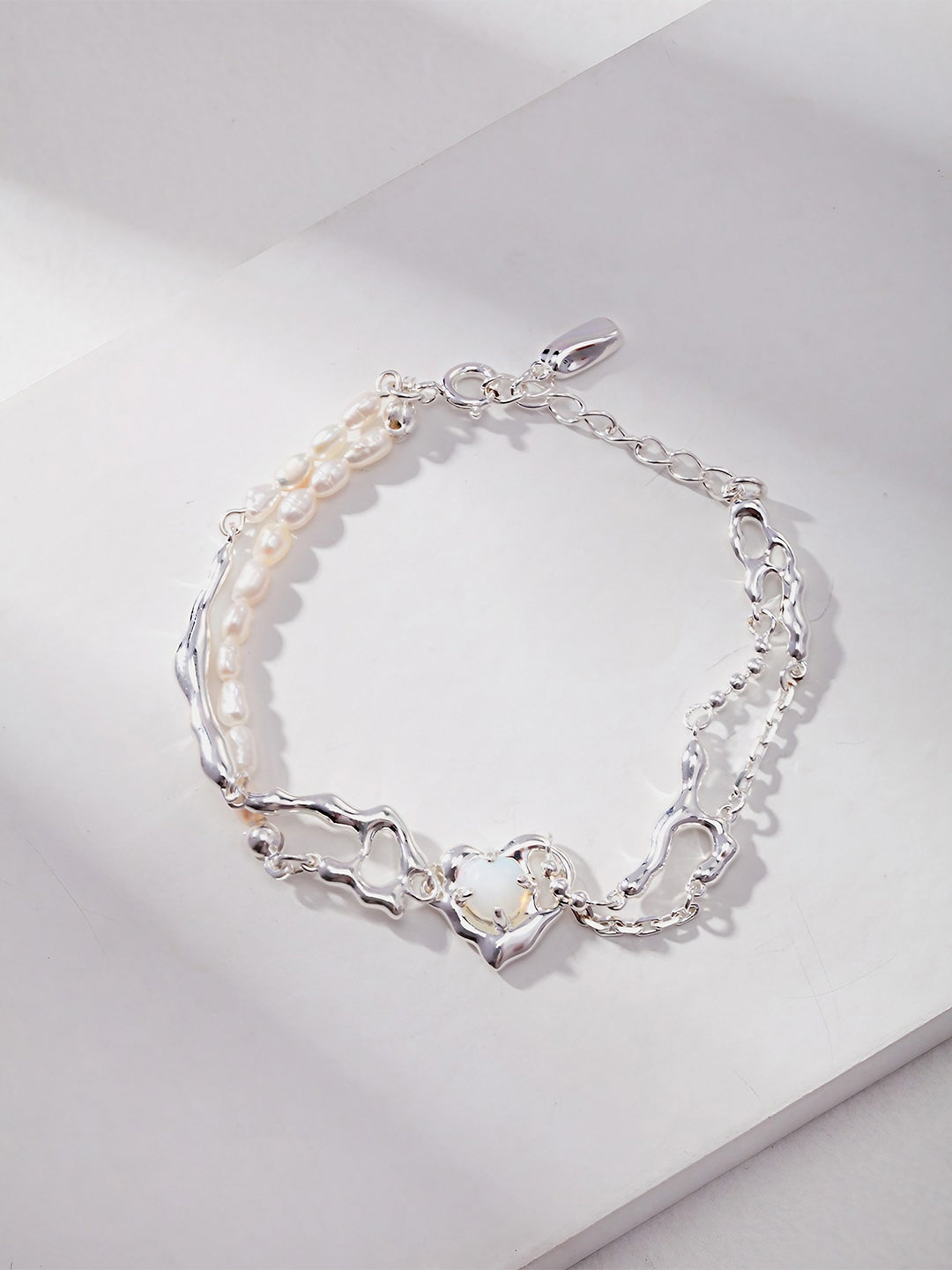 Opaline Elegance Chain Bracelet-Bracelets-SoulAdorne