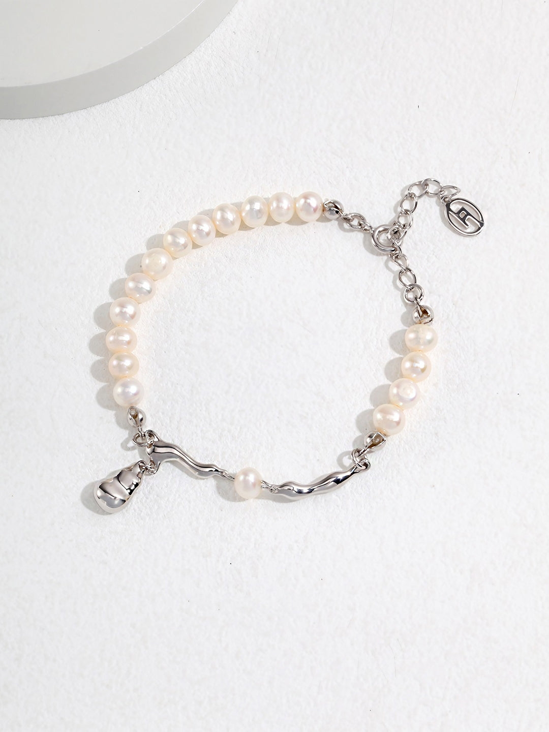 Pearl Serenity Drop Bracelet-Bracelets-SoulAdorne