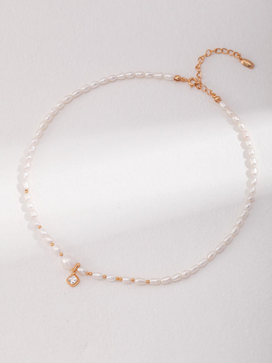 Serene Lumina Pearl Choker-Necklaces-SoulAdorne