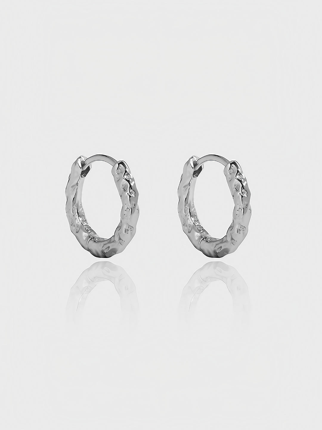 Silver Echo Hoops-Earrings-SoulAdorne