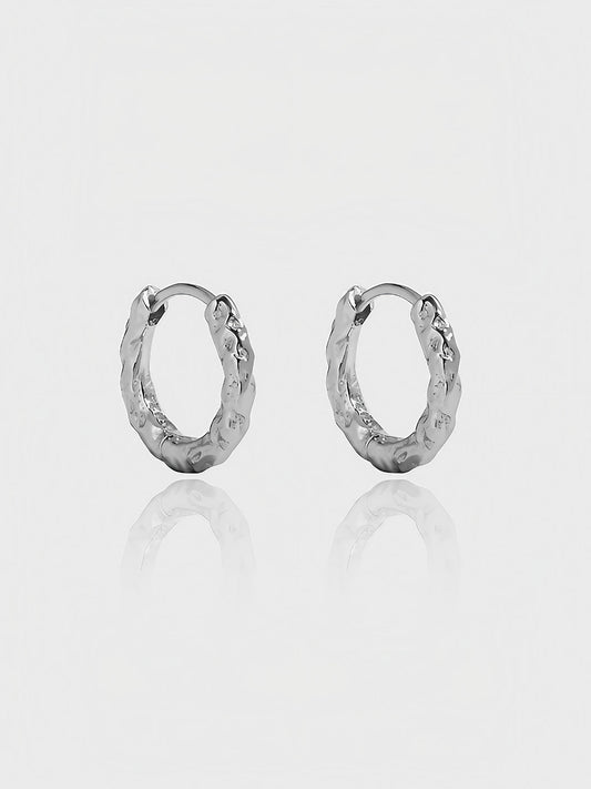 Silver Echo Hoops-Earrings-SoulAdorne