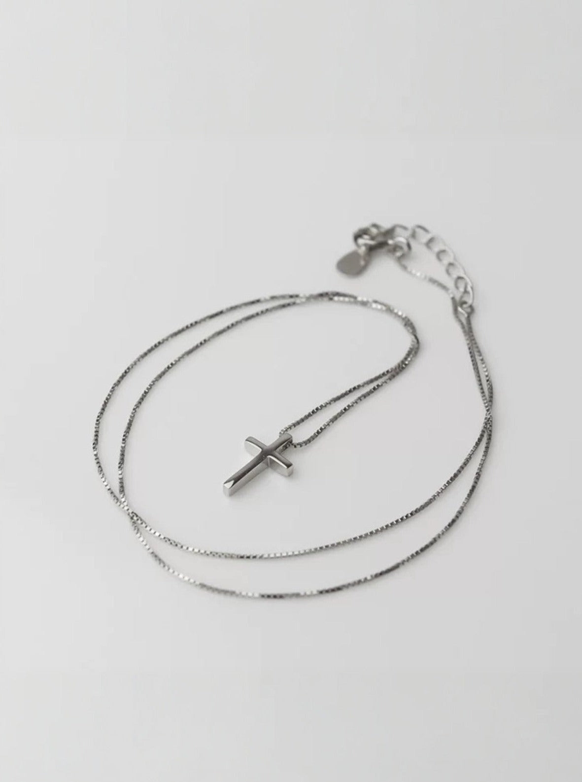 Silver Sanctity Cross Necklace-Necklaces-SoulAdorne