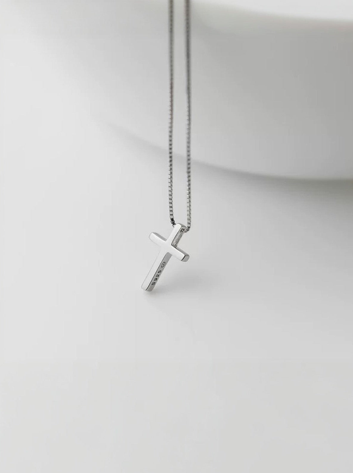 Silver Sanctity Cross Necklace-Necklaces-SoulAdorne