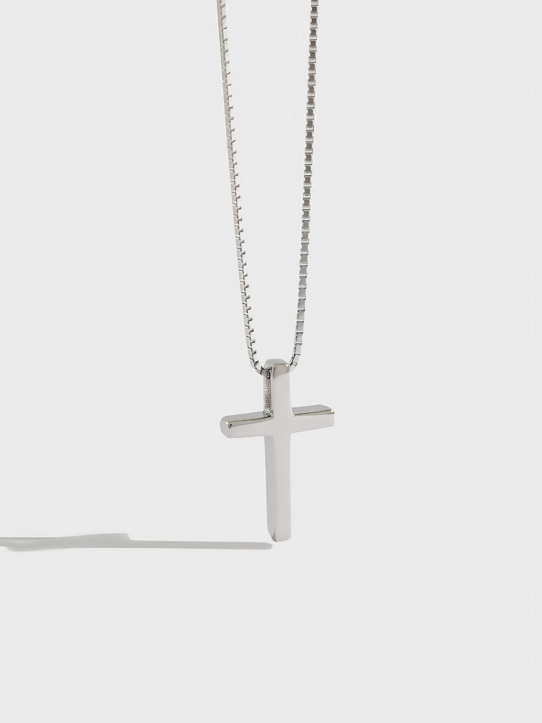 Silver Sanctity Cross Necklace-Necklaces-SoulAdorne