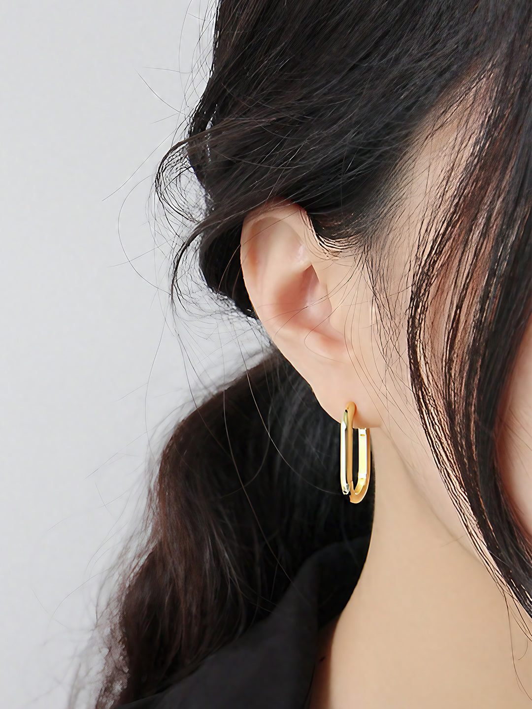 Sleek Carabiner Hoops-Earrings-SoulAdorne