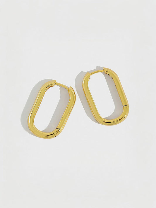 Sleek Carabiner Hoops-Earrings-SoulAdorne