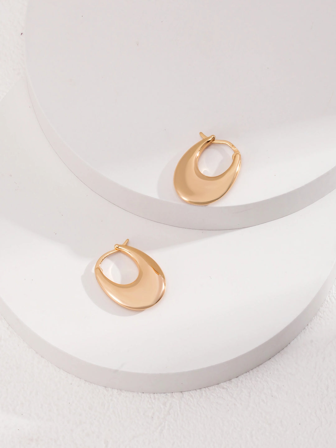 Sleek Oval Hoops-Earrings-SoulAdorne