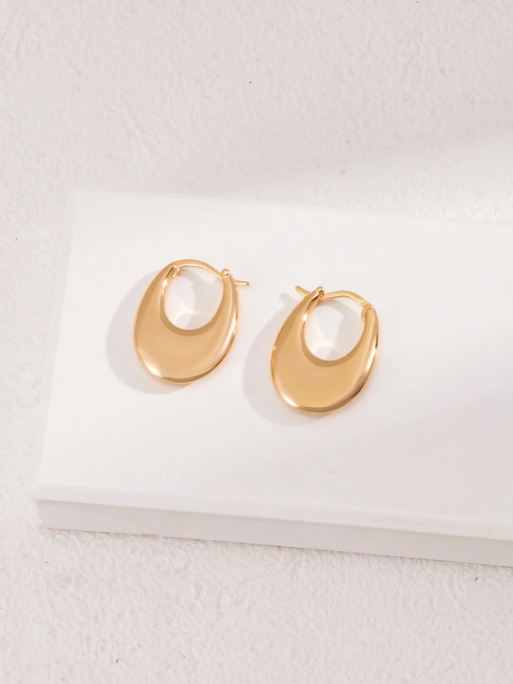 Sleek Oval Hoops-Earrings-SoulAdorne