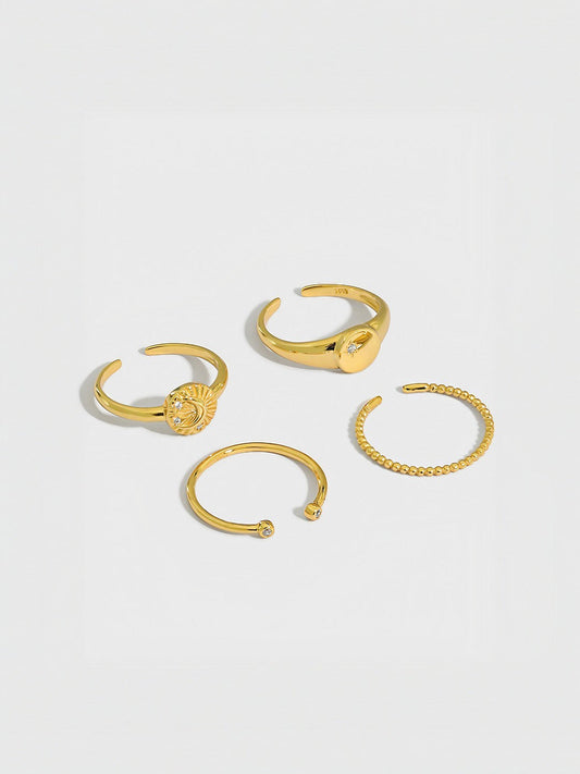 Sunlit Radiance Collection (4 Pieces)-Rings-SoulAdorne