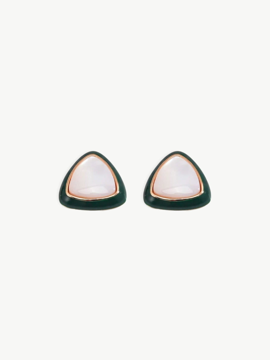 Triangle Mother Pearl Studs