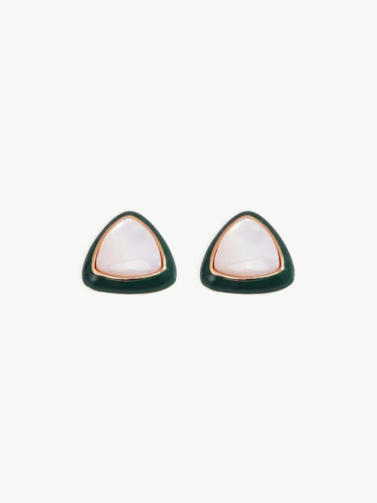 Triangle Mother Pearl Studs