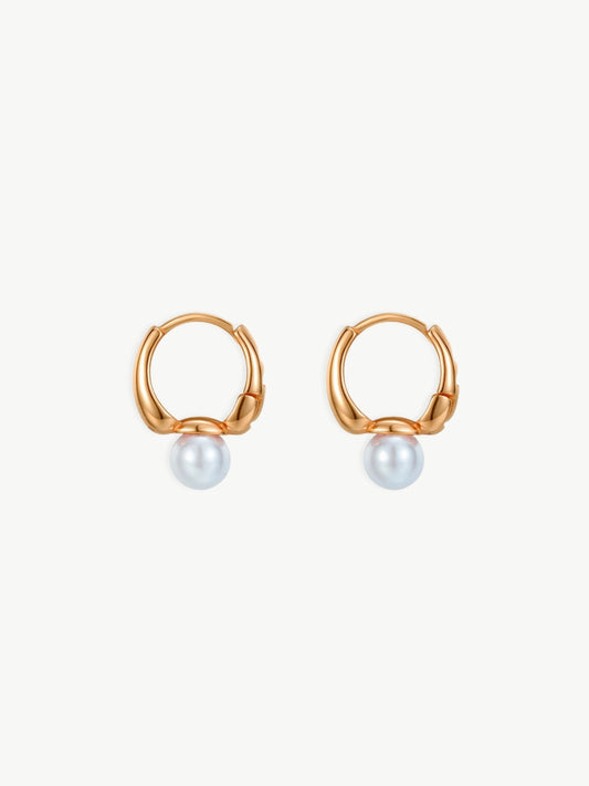 Twilight Pearl Hoops