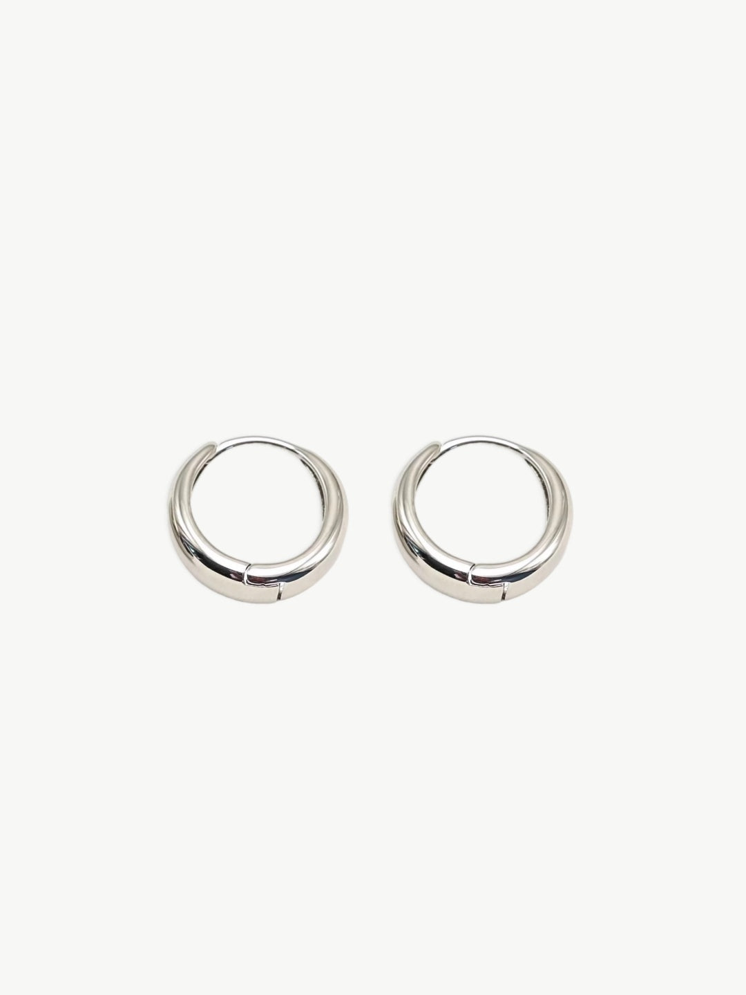 Two-Tone Mirror Shine Hoops