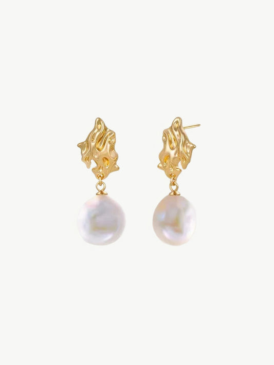 Baroque Splendor Pearl Earrings