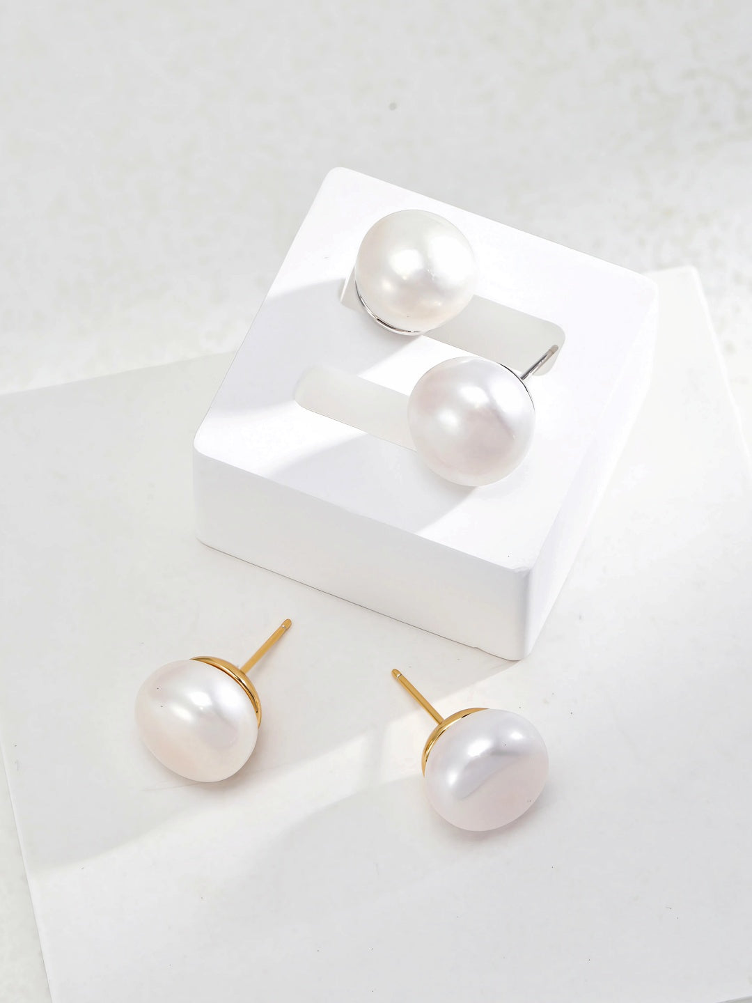 Classic Oblate Pearl Studs