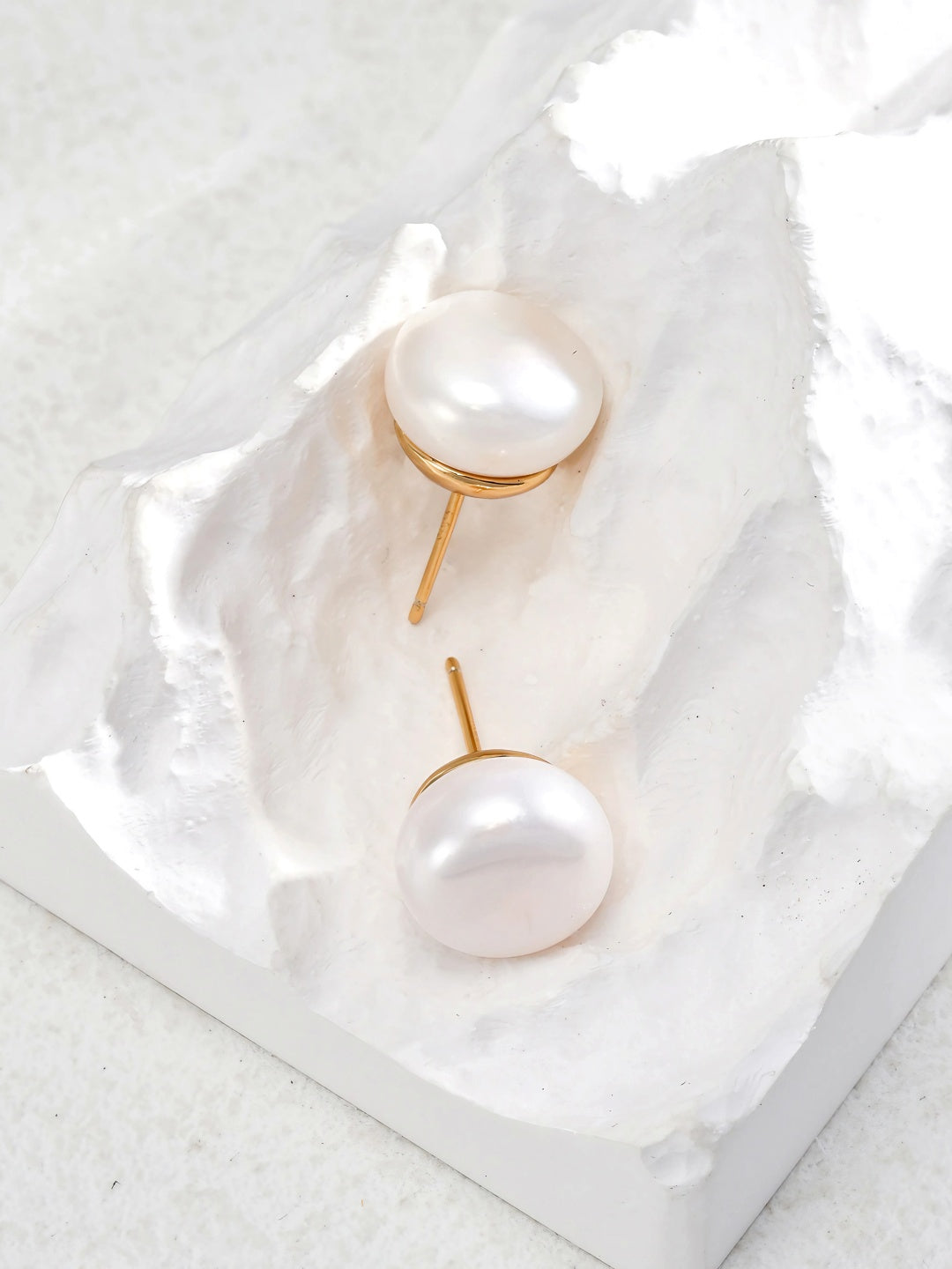 Classic Oblate Pearl Studs